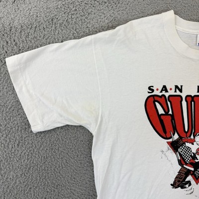 Vintage San Diego Gulls Shirt Men's XL White Hockey AHL Short