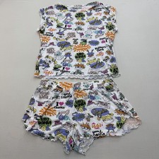 Nickelodeon Rugrats Girls' 2-Piece Sleeveless Top Shorts Set M 8-10