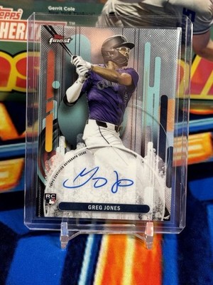2025 Topps Finest Greg Jones RC Rookie Auto Rockies