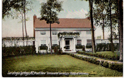 Saratoga Springs NY Inniscarra Chauncey Olcott Home Vtg New York Postcard c1910