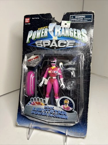 Vintage 1997 Sabans Power Rangers In Space Pink Light Star Power Ranger 3105