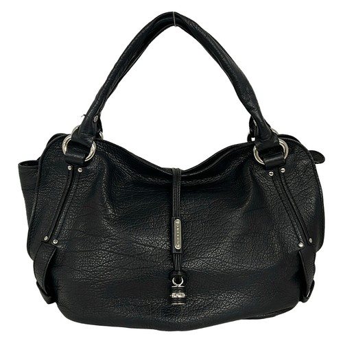 CELINE Bitter Sweet Handbag shoulder Black Leather Vintage Authentic From Japan