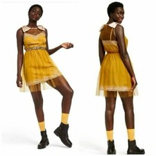 Rodarte X  Target Anniversary Tulle Bow Dress mustard yellow Size XS VALENTINES￼