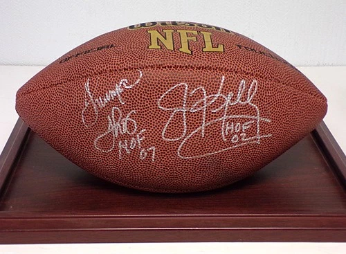 Buffalo Bills Wilson Football AUTOGRAPHED Jim Kelly, Thomas & Reed w/ COA FOFB-5