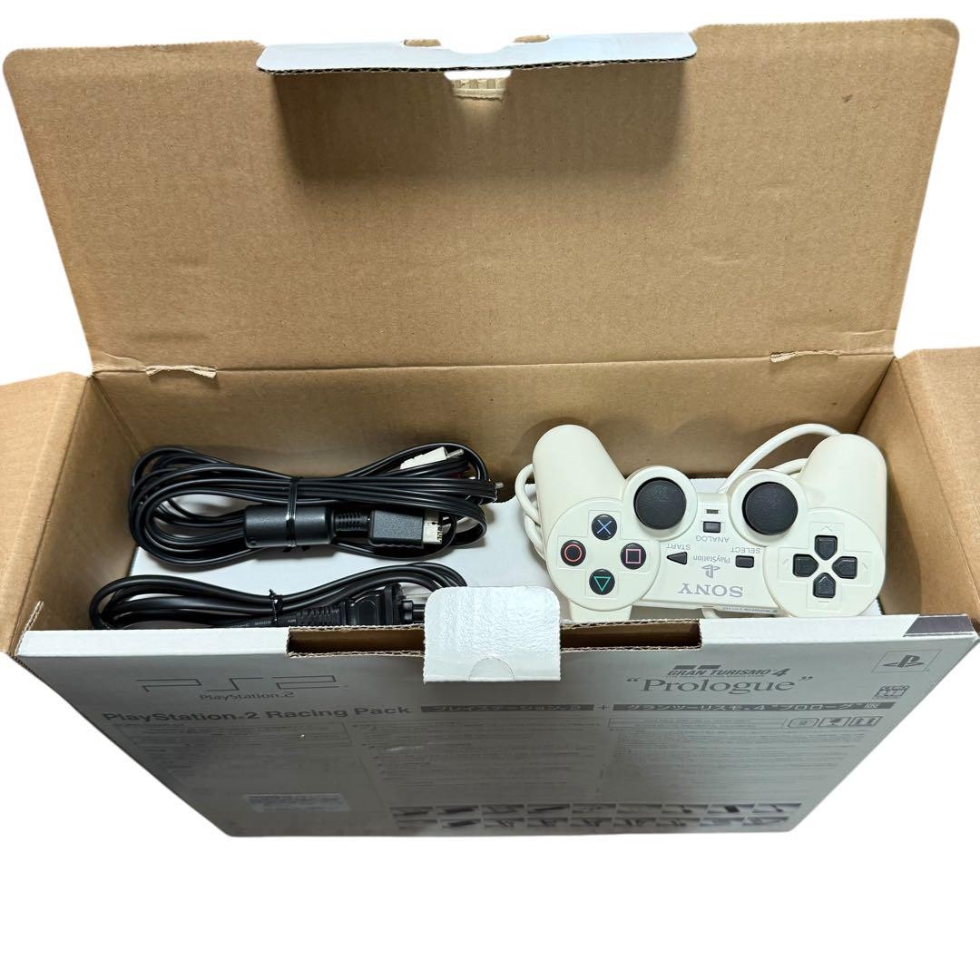 SONY PlayStation 2 SCPH-55000GT PS2 Racing Pack Ceramic White