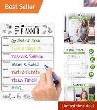 Spacious Magnetic Meal Planner - 8.5x12 Dry Erase Board for Efficient Dining