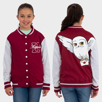 Harry Potter Bomberjacke | Kinder Hogwarts College Jacke | Mädchen Rot Jacke