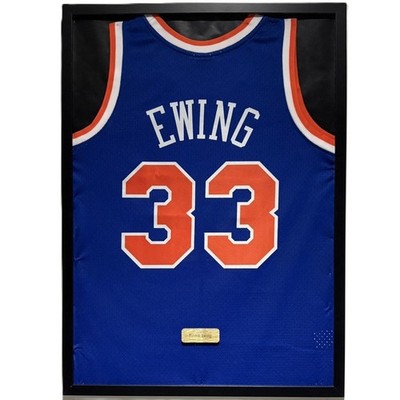 New York Knicks Patrick Ewing Jersey Framed, Patrick Ewing Shirt Framed