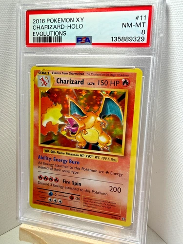 2016 Pokemon XY Evolutions Charizard Holo #11/108 PSA 8