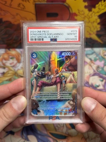 PSA 10 Donquixote Doflamingo SP (Special Alt Art) OP01-073 One Piece English ‘24