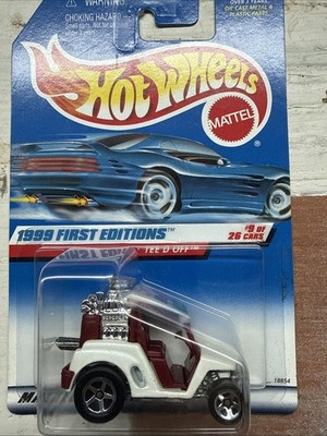 Hot Wheels #683 Teed Off Variation 1999 First Editions #9/26 NEW Golf Cart Red