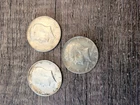 Silver 1964, 1967, 1969 Kennedy Half Dollars Set Of 3.    36 Grams