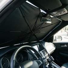 140x80cm Titanium Silver Car Windshield Sun Shade Umbrella UV Protection