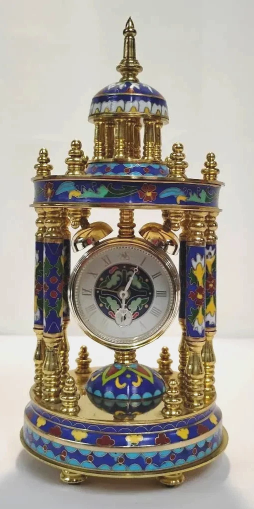 景泰蓝时钟古董时钟| eBay