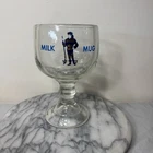 Vintage West Virginia Mountaineers “Milk Mug” Beer Glass Goblet