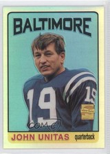 2000 Topps Chrome Johnny Unitas Refractor Reprints Johnny Unitas #R9 HOF 0j2