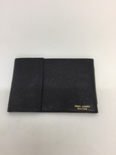 VTG Prince Gardner Registrar Black Leather Business Credit Card Holder