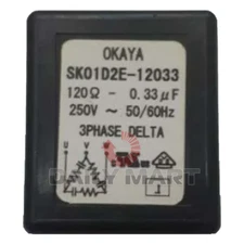 New In Box OKAYA SK01D2E-12033 Motor Surge Absorber
