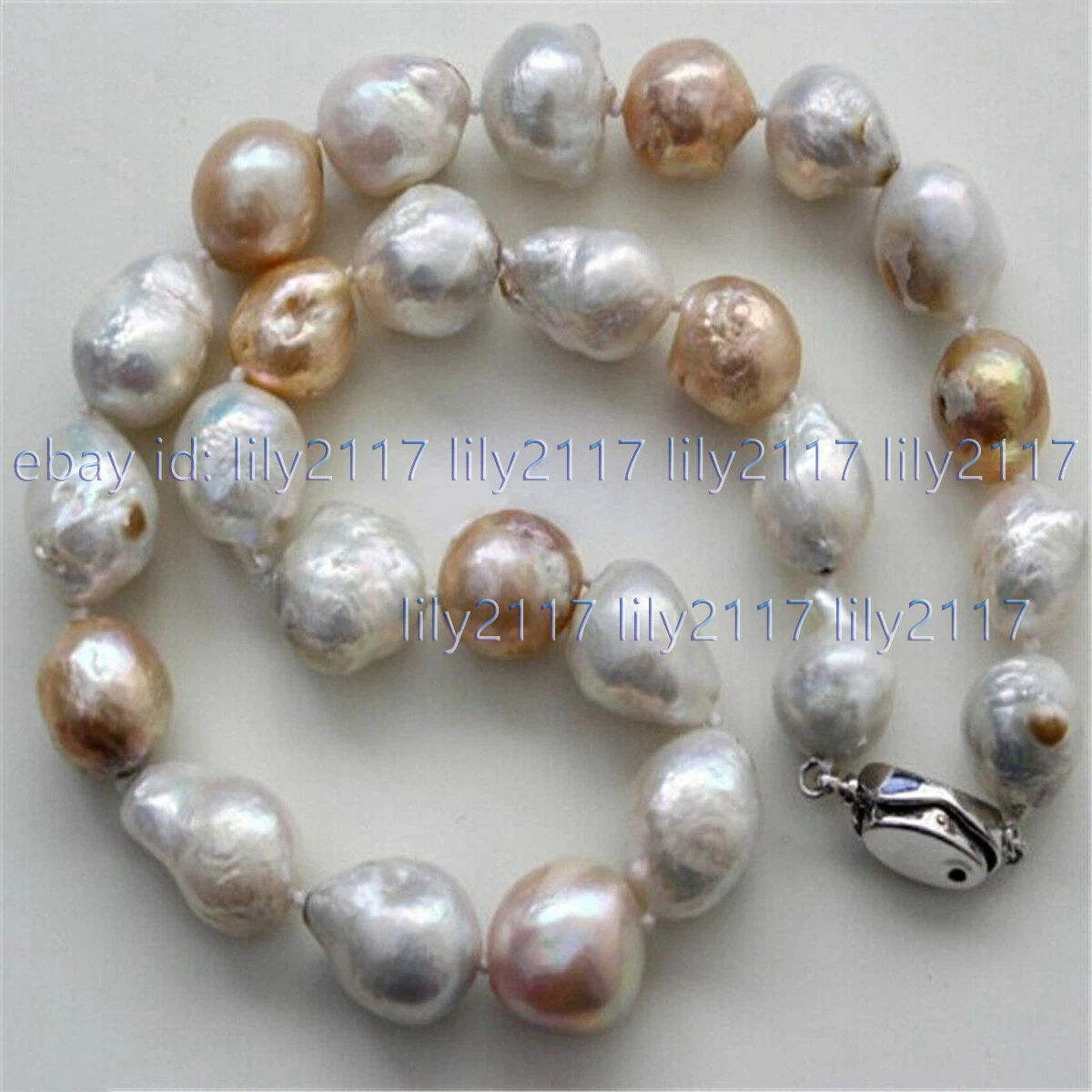 Genuine 12 13mm Natural South Sea Multi Color Baroque Pearl
