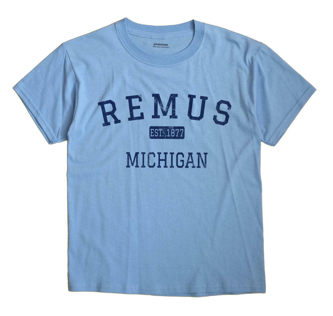 Remus Michigan MI T-Shirt EST | eBay