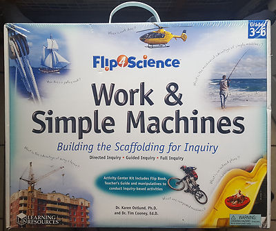 FLIP 4 SCIENCE WORK & SIMPLE MACHINES-Activity Center Kit By Learning Resources