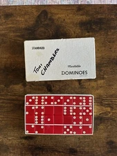 Puremco Standard Marblelike Dominoes (Red Complete Set) 28 Double Six #616
