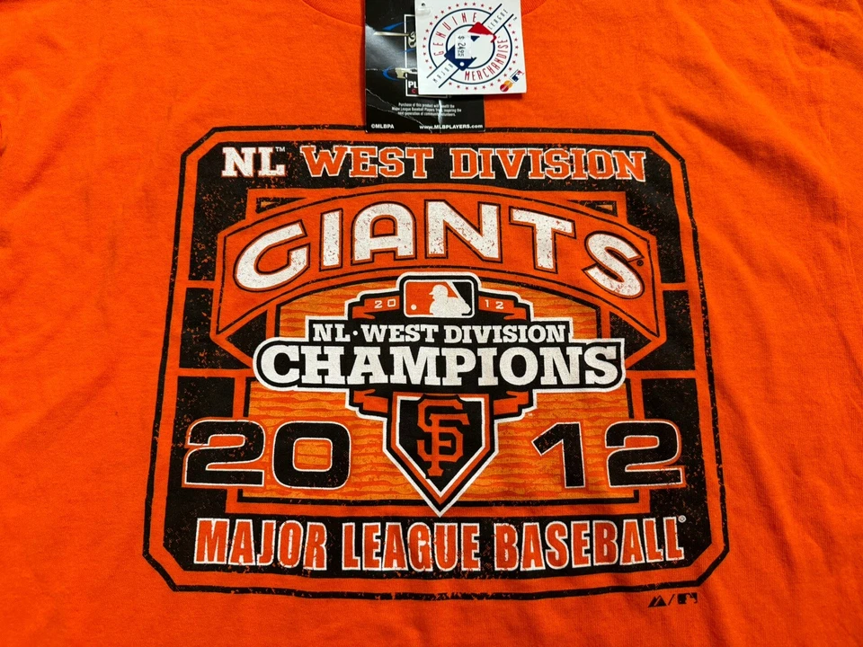 Футболка мужская San Francisco Giants 2012 NL Champions Majestic оранжевая размер XL - Изображение 2 из 4
