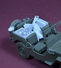 D-Day Miniature 1/35 WWII US Jeep Accessories Set