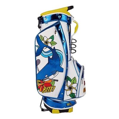 WINWIN STYLE ALOHA SHARK Golf Stand Bag CB-511 WH 9.0 type 47