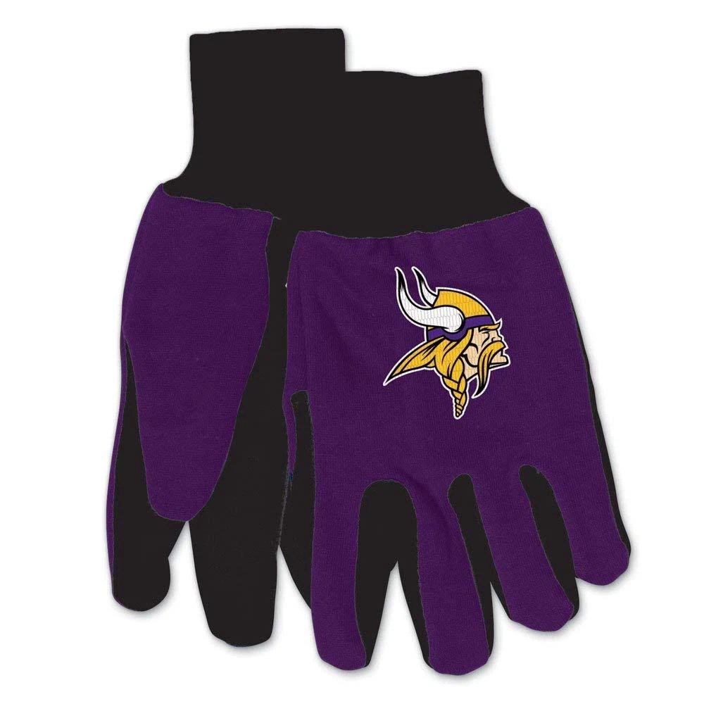 SPORTS TEAM UTILITY GLOVES PAIR: MINNESOTA VIKINGS - 6 PACK