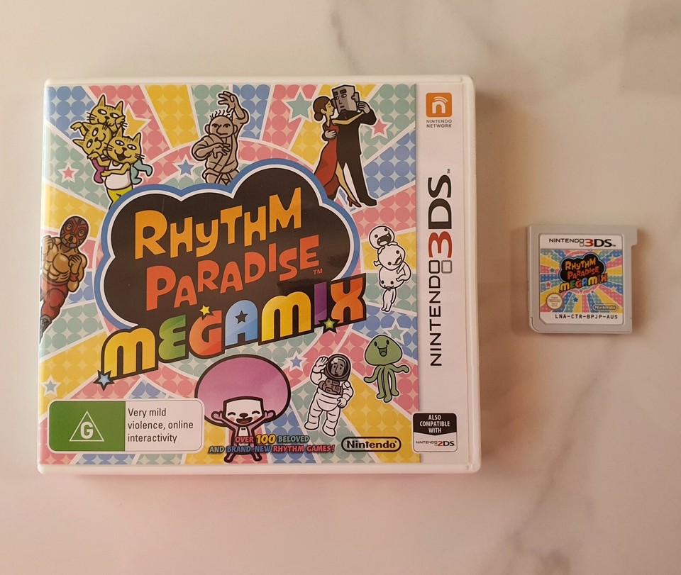RARE Rhythm Paradise Megamix Nintendo 3DS / 2DS Game AUS PAL Version