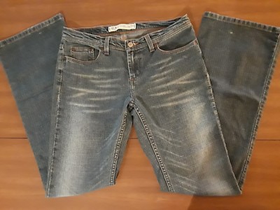Jean Express Femme Taille 8 Flare Bleu Délavé – Occasion Très Bon état
