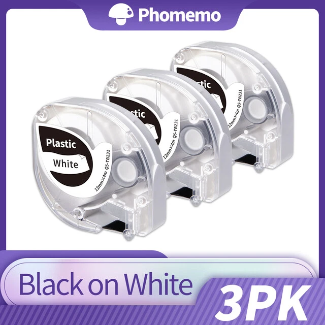 DYMO LetraTag 100H and Phomemo P12 Bluetooth Label Maker Tapes