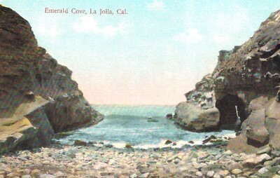 VIntage Postcard-Emerald Cove, La Jolla, CA