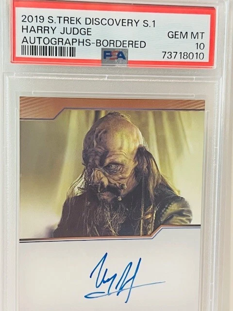 Tarjeta coleccionable Mirror Gorch Star Trek autógrafo Harry Judge PSA 10 automático 10 CBS sp Foto 2 de 3