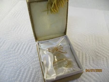 “50th ANNIVERSARY” BELL in gold gift box Solid Glass About Face Designs-Bell 
