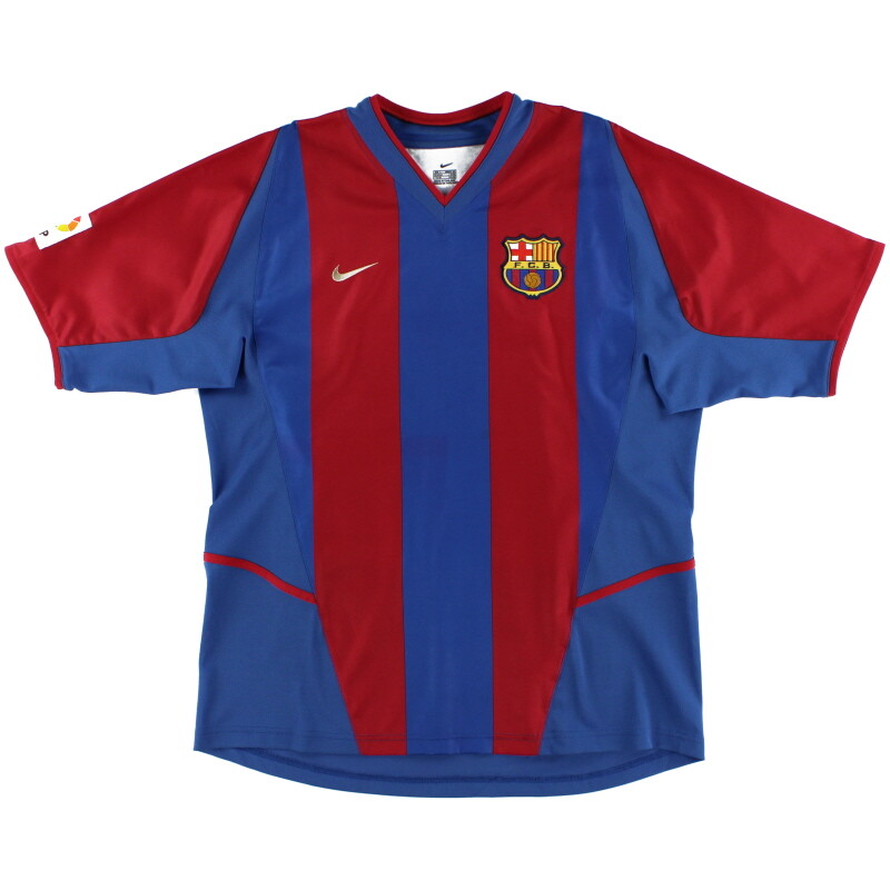 FC Barcelona 2003 ユニフォーム Barcelona FC Nike 2003/04 Home Vintage Football Shirt Soccer