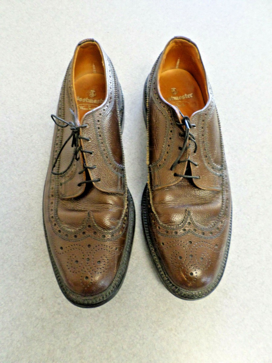 BOOTMASTER Thom McAn ウイングチップ オールデン ビンテージ Thom McAn Bootmaster Brown Pebble Leather WingTip Oxford Men's 10