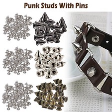 Tree Shape Punk Spike Studs with Pins Leather Craft Clothing Jackets Bag 100pcs