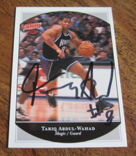 Tariq Abdul-Wahad Signed 1999-00 Upper Deck Victory #223 Trading Card NBA Magic