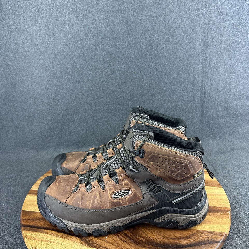 Keen Targhee III Boots Mid Waterproof Mens Size 14 M Brown Black Hiking