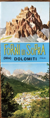 OVENS ABOVE - UDINE - DOLOMITES - ITALY TOURIST VINTAGE BROCHURE