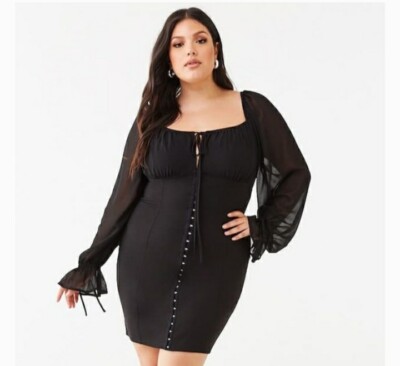 white christmas dresses Plus Size Corset Mini Tube Dress main image 0