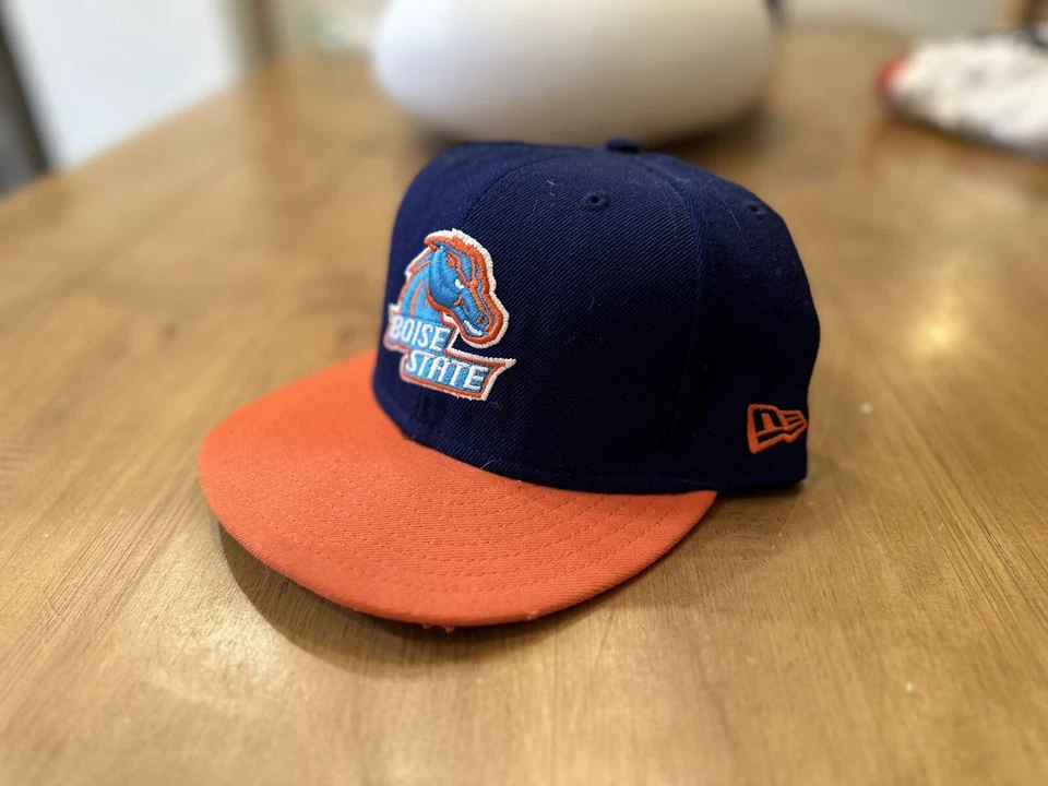Boise State Broncos NCAA Blue Orange New Era Size 59FIFTY 7 1/4 Fitted Hat Cap - Image 3 of 4