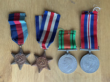WW2 British Army Medal Group 39 45 France Germany Star War Defence Medal
