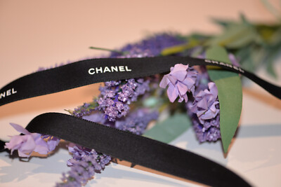 CHANELリボン1ロール100m黒 BRAND NEW 100% authentic Chanel Ribbon 5/8