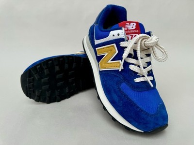 New Balance 574 Blue Yellow Women s Size 6.5 Men s Size 5 Lifestyle Casual Shoes