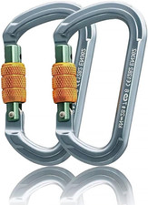 Moschettone Arrampicata Ganci per Moschettone per Impieghi Gravosi Con Porta a V