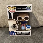 VAULTED Funko POP! Rocks: ELTON JOHN (Red, white and Blue) #63 FYE Exclusive