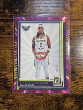 2025 Donruss WNBA Myisha Hines-Allen Pink Holo Laser /25 #65 Dallas Wings